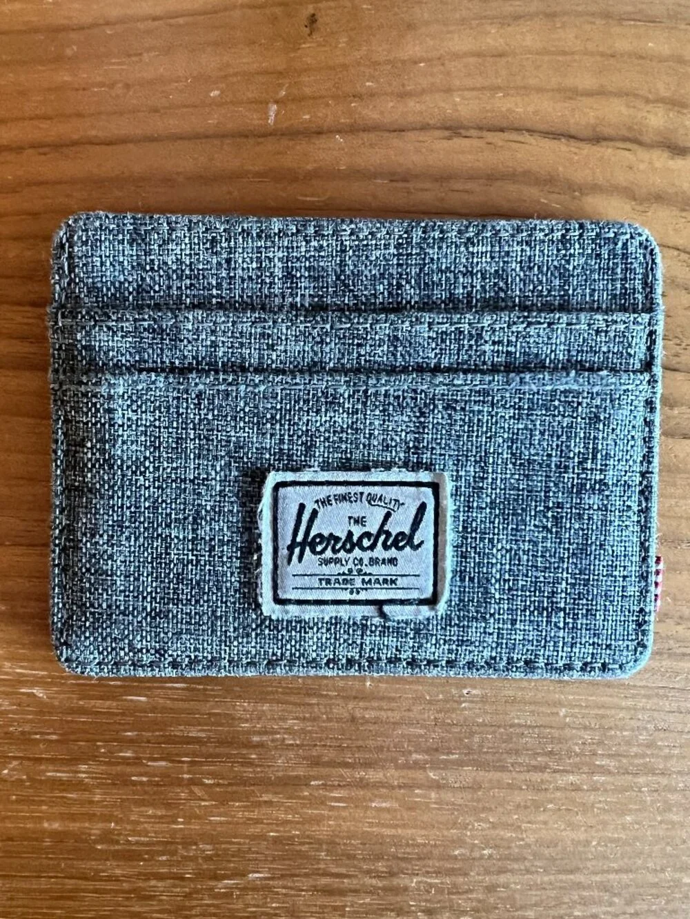 Herschel Supply Co. Charlie Card Holder Wallet Gray Heather